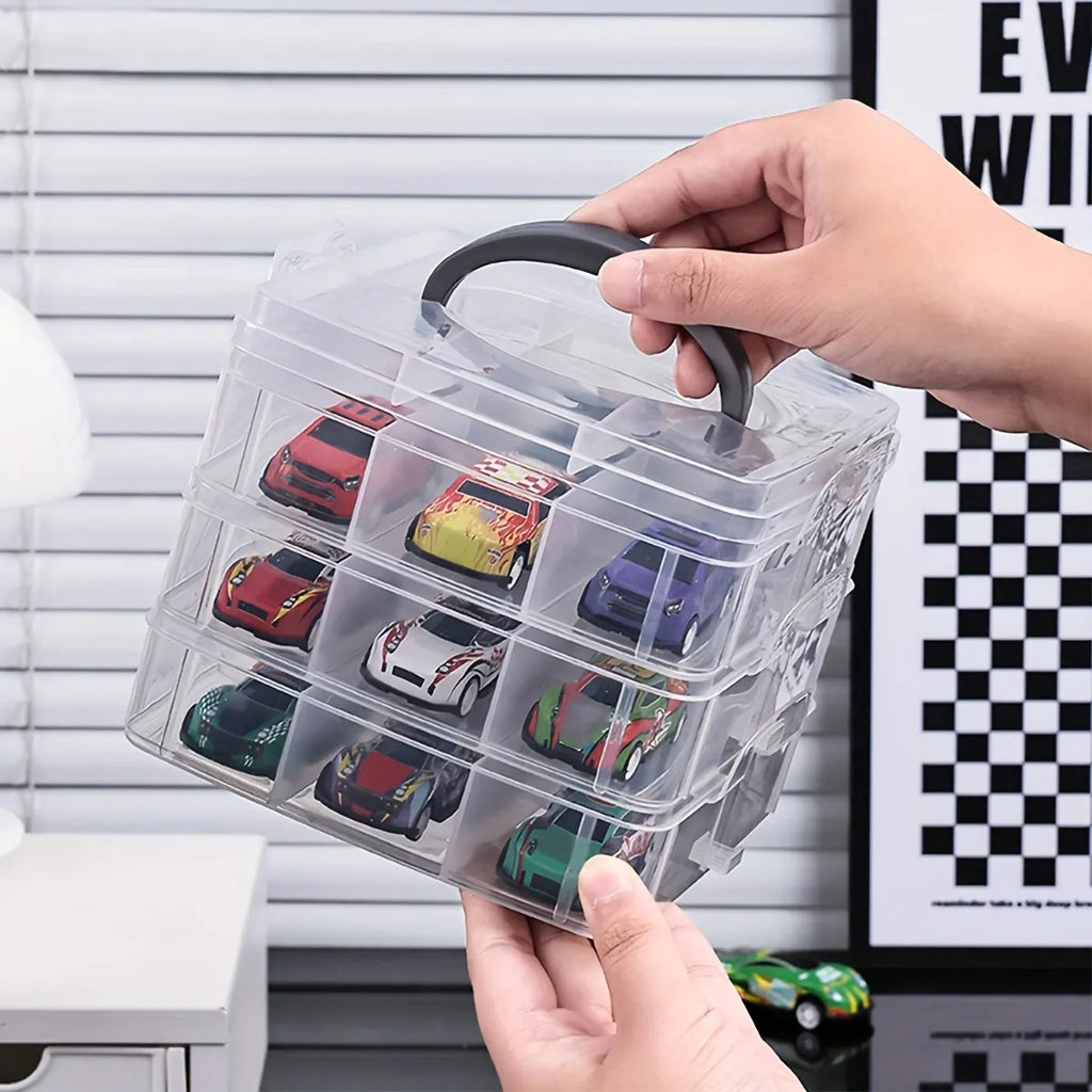 1pc Transparent and Minimalist Toy Storage Box, Dustproof and Moisture-Proof, Jewelry, Earrings, Portable Storage Box Oasis Select