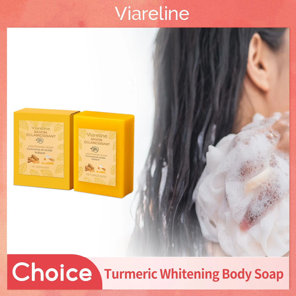 Kojic Acid Turmeric Soap Whitening Body Wash Remove Dark Spot Pimple Even Skin Tone Exfoliating Deep Cleansing Handmade Soap Oasis Select