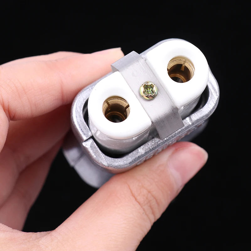 New 6mm IEC C8 Ceramic Wiring Industry Socket Plug High Temperature Male Female Connector Electric Oven Power Outlet 35A Oasis Select