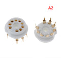Gold-Plated 9-Pin Ceramic Tube Socket for 12AX7 ECC83 EL84