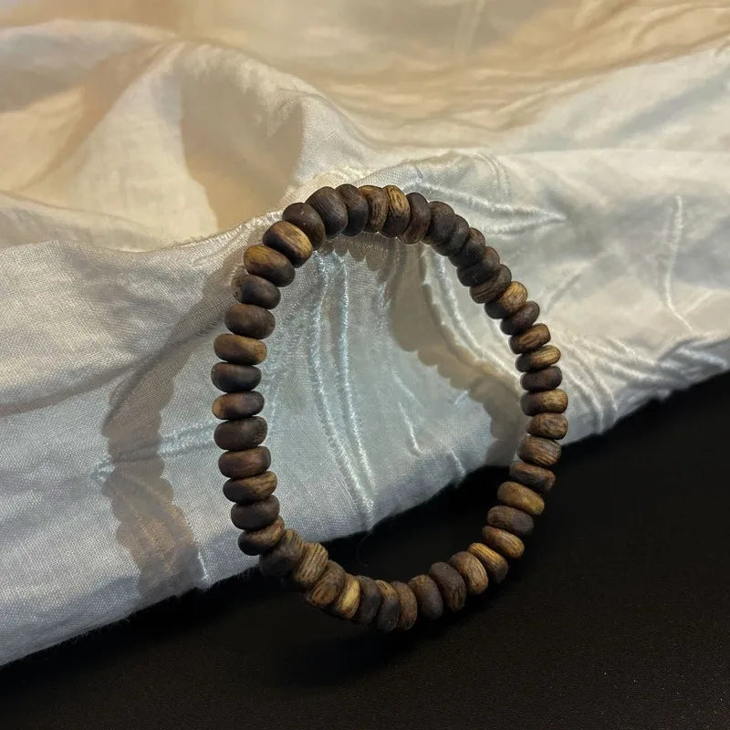 Agarwood Prayer Rosary Bracelet，Arabian Luxury Incense Scent Oudh Wood Prayer Bead Bracelets for Purifying Soul Yoga Meditation Oasis Select