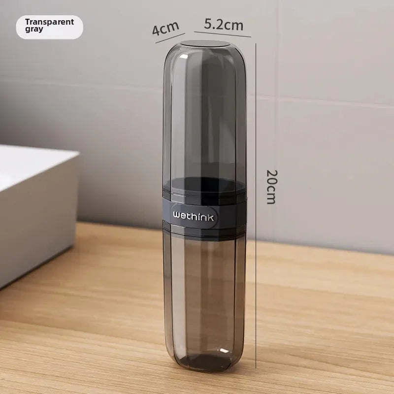 1PC Toothbrush Travel Containers Transparent Portable Toothbrush Case Outdoor/business Trip/travel Acessories Oasis Select black