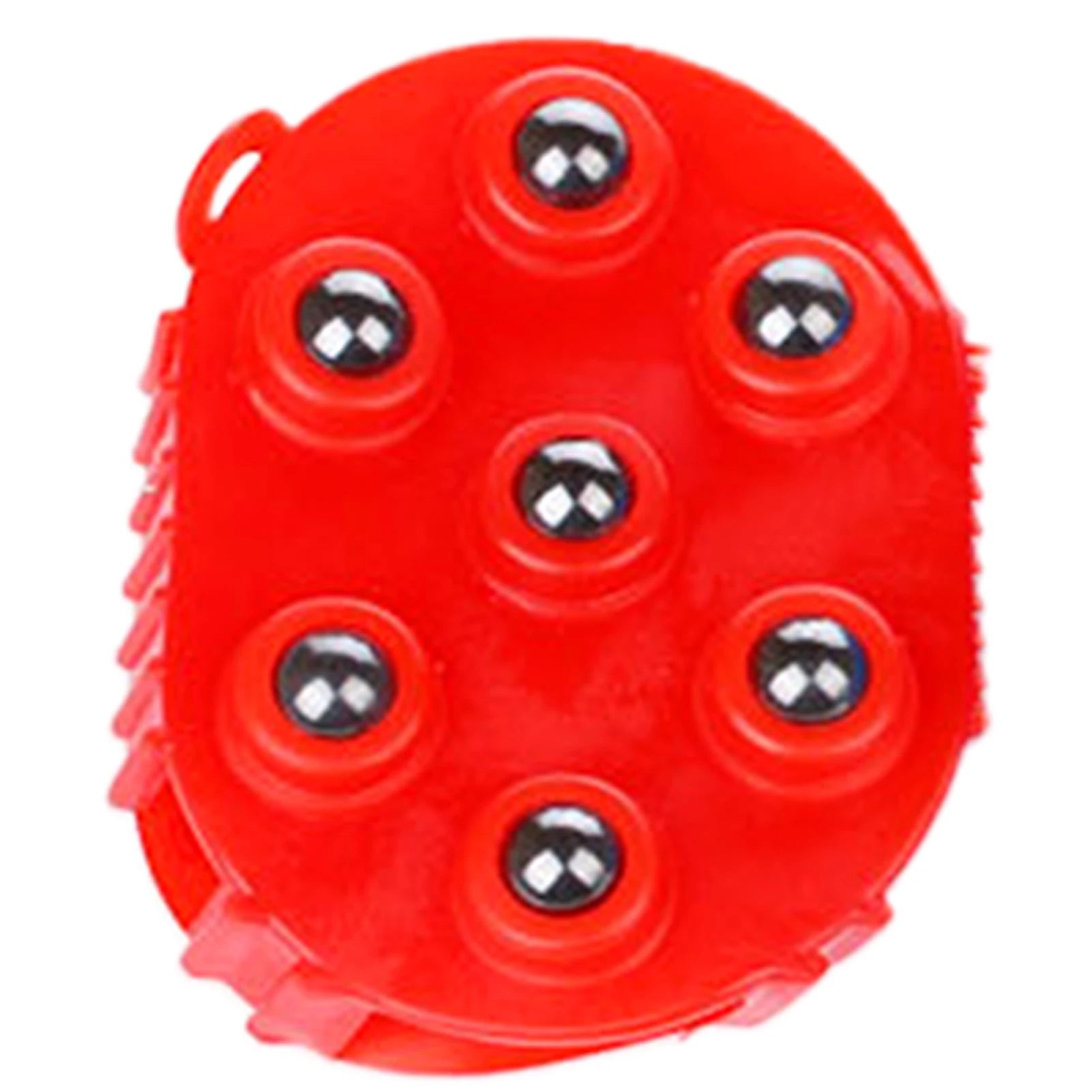 Silicone 7-Ball Roller Massager Glove | 360° Rotating Handheld