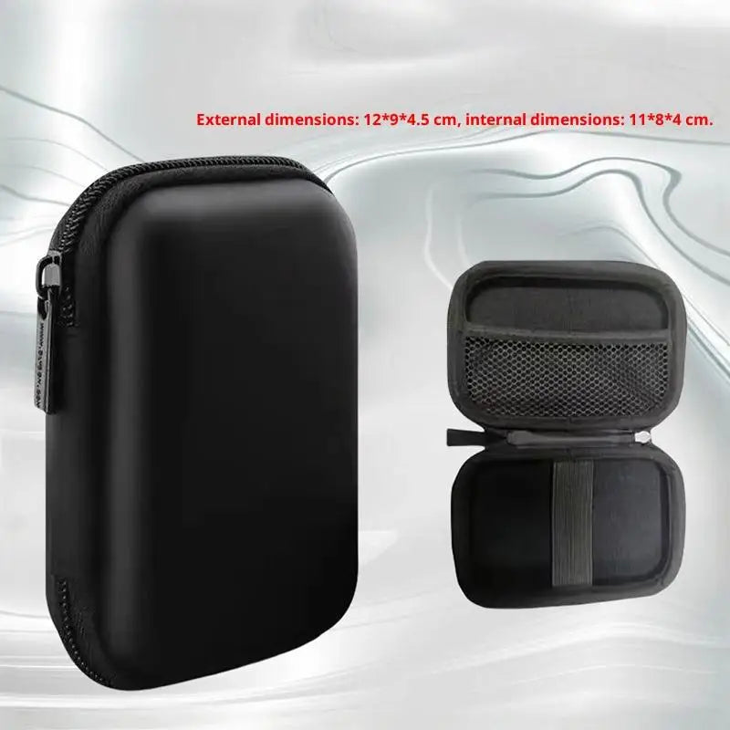 1Pcs Mini CCD Cameras Protective Case With Travel Cover Mesh Pocket For Accessories And SD Cards Digital Camera Bag Oasis Select Black