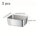 3Pcs Air Fryer Baking Mold Set, Non-Stick Aluminum Tray for Cake Cookie Bread, Rectangular Baking Pan, Kitchen Baking Essentials Oasis Select 3pcs