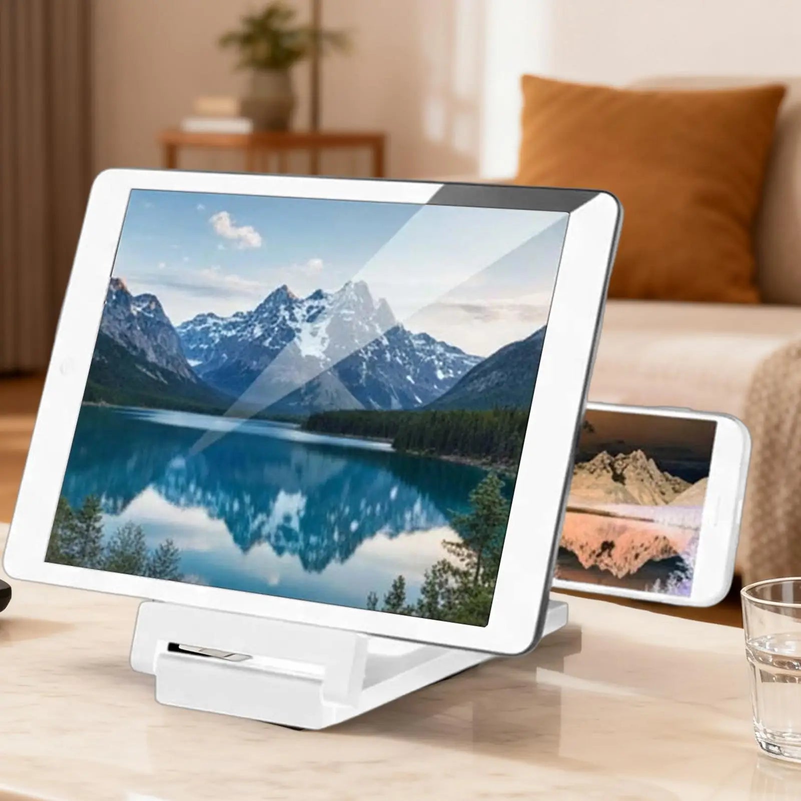 Screen Magnifier for Phone Foldable Magnifying Enlarger Tool Portable Phone Screen Magnifier for Daily Reading Learning Movie Oasis Select