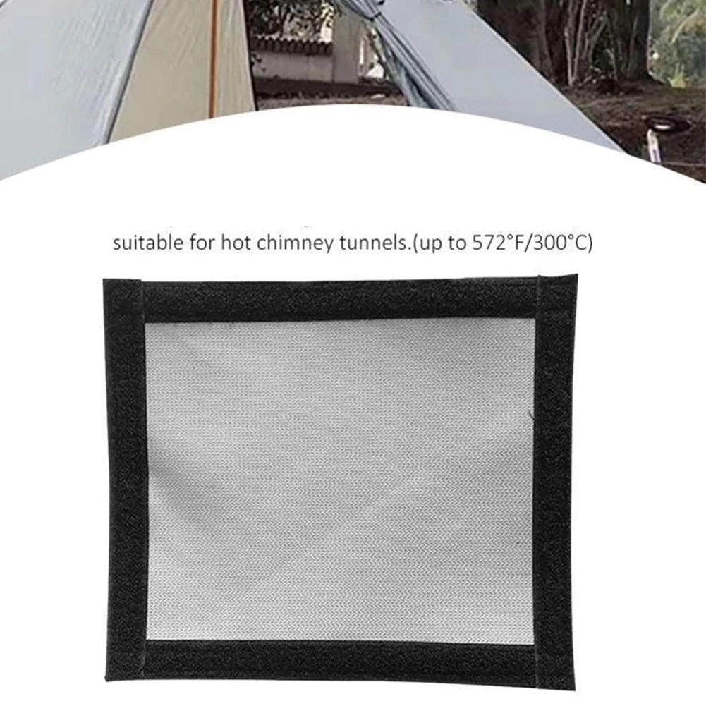 Flame Retardant Cloth Anti-Scald Vent Cover Outdoor Cooking Safety 5.0mm Thickness Easy To Install Fiberglass Material Oasis Select