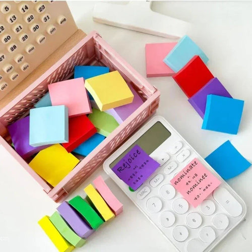 2025 11 Pcs Fluorescent Color Sticky Note Posted It Note Pads Stickers Planner Sticker Notepad Memo Pad School Office Supplies Oasis Select
