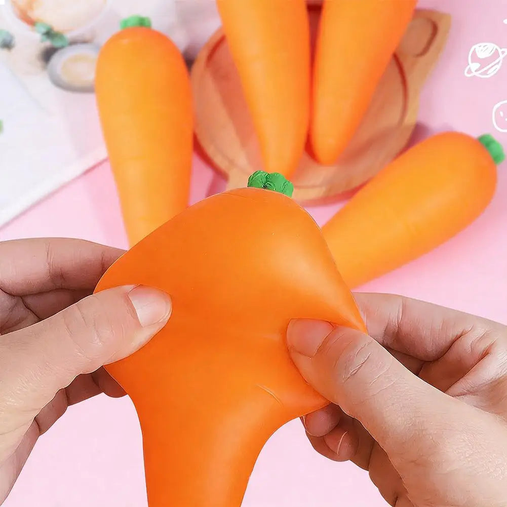 Giant Carrot Squishy Stress Toy – Sensory Fun Kids & Adults