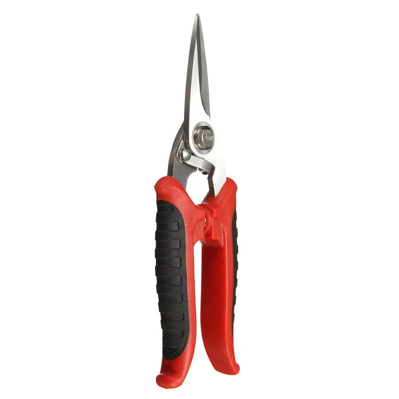 1 PCS Stainless Steel Electrician Scissors Multifunctional Hand Scissors Groove Wire Trimmer and Steel Sheet Electrician Tools Oasis Select Red
