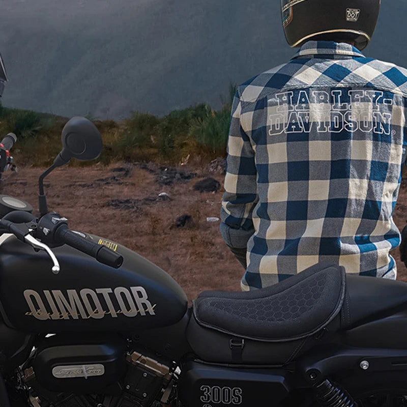 Motorcycle Seat Cushion Anti-Slip Motorcycle Inflatable 3D Blow Air Cushion Pressure Relief Ride Seat Pad Motorcycle Accessories Oasis Select