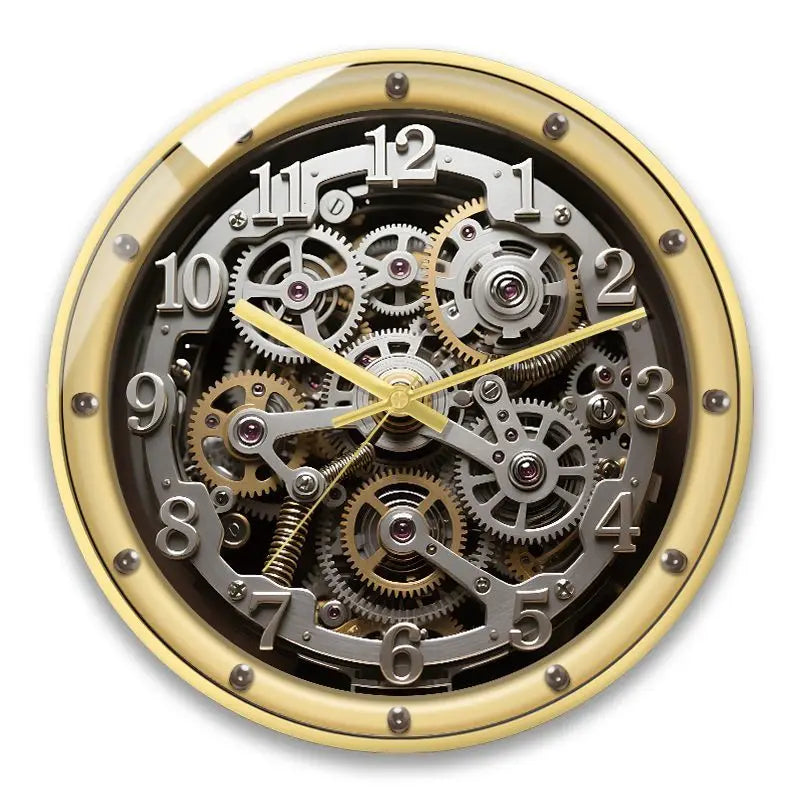 A European-style Retro Clock That Imitates A Mechanical Feel A Wall Clock for Home Use in The Living Room Oasis Select