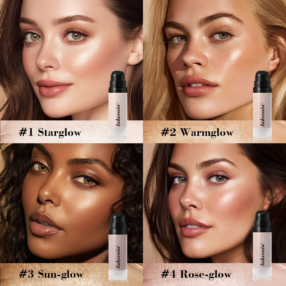 Lakerain Highlight Foundation Glowy Super Gel Lightweight Dewy Multipurpose Illuminator Face Primer Nourishing Non-Sticky Primer Oasis Select
