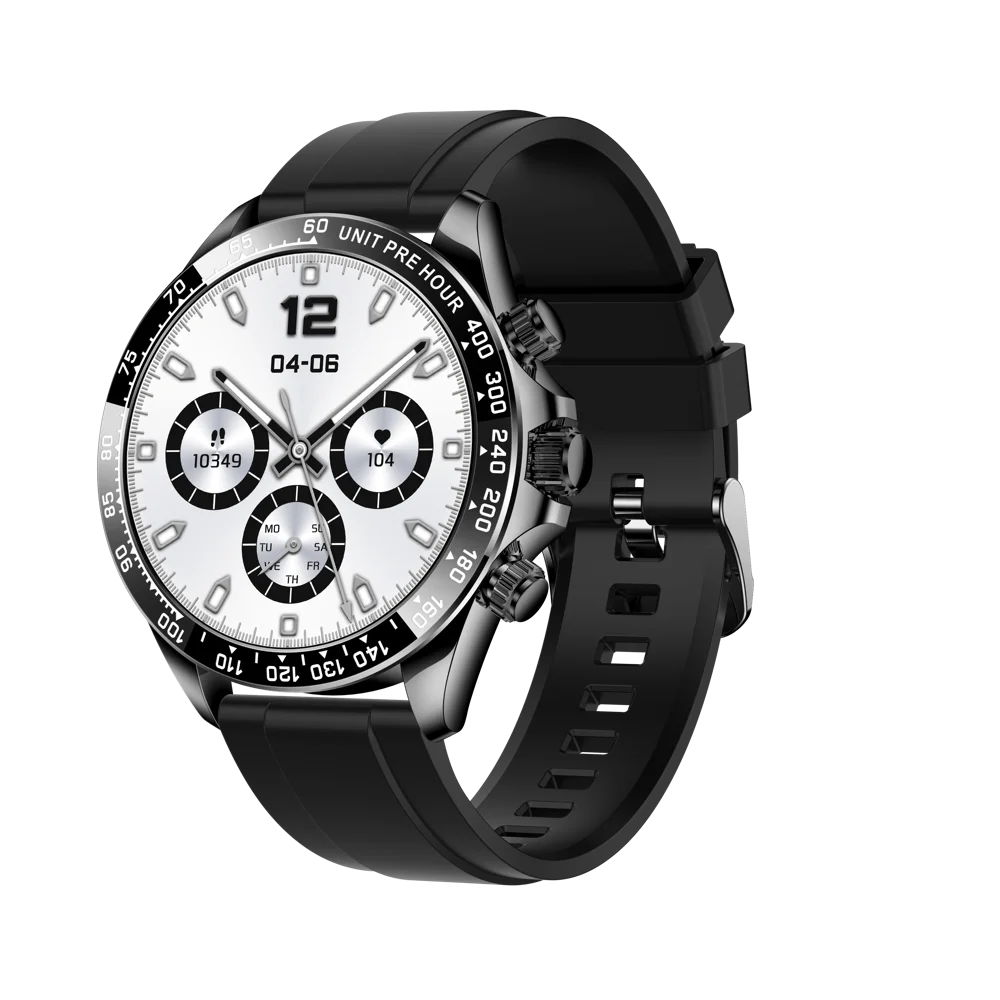 New 1.43" AMOLED Screen Men Business Smartwatch Blue Tooth Call Smart Watches Heart Rate Health Sports Fitness Waterproof 400mAh Oasis Select BKBKS