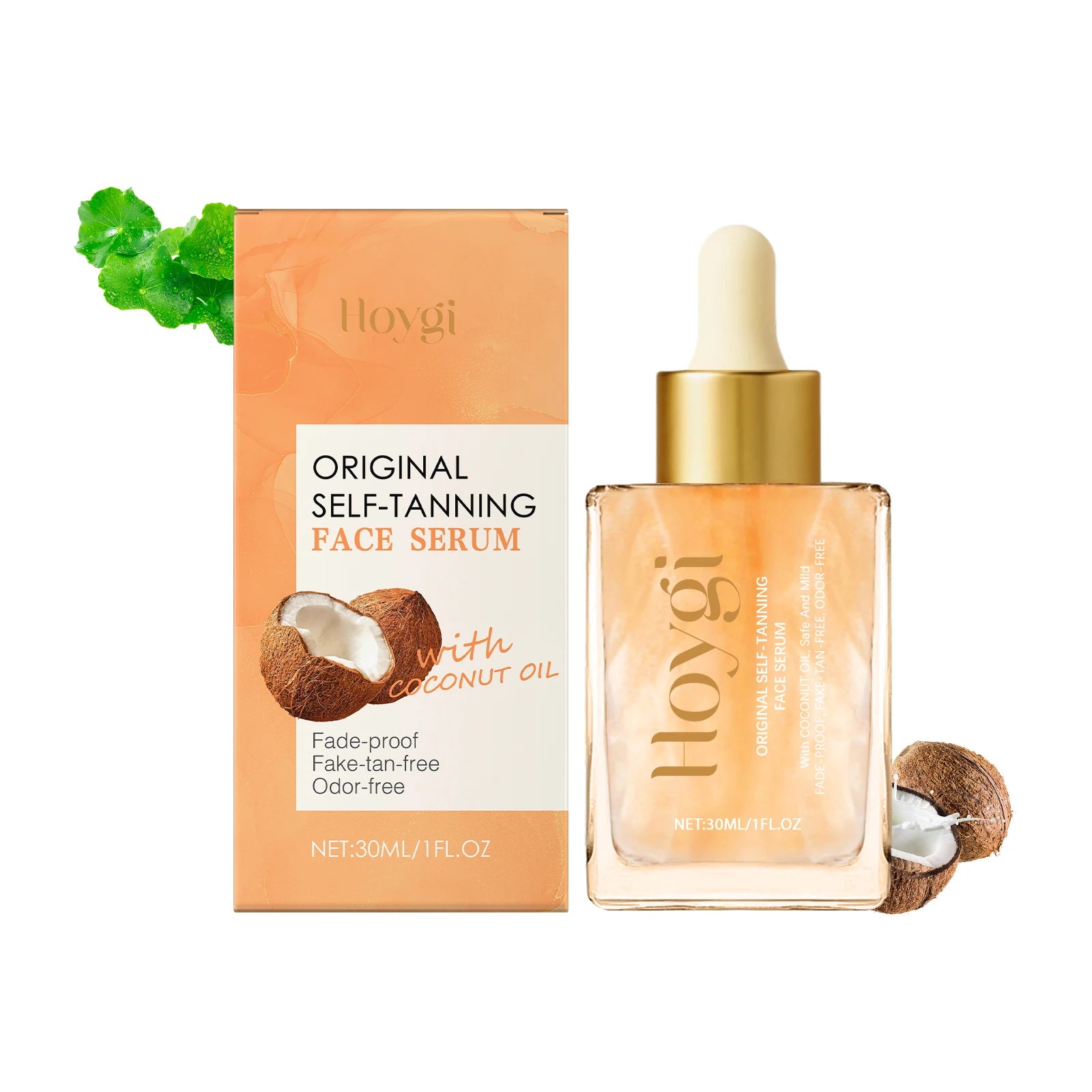 Hoygi Self-Tanning Face Serum – Natural Glow, Streak-Free