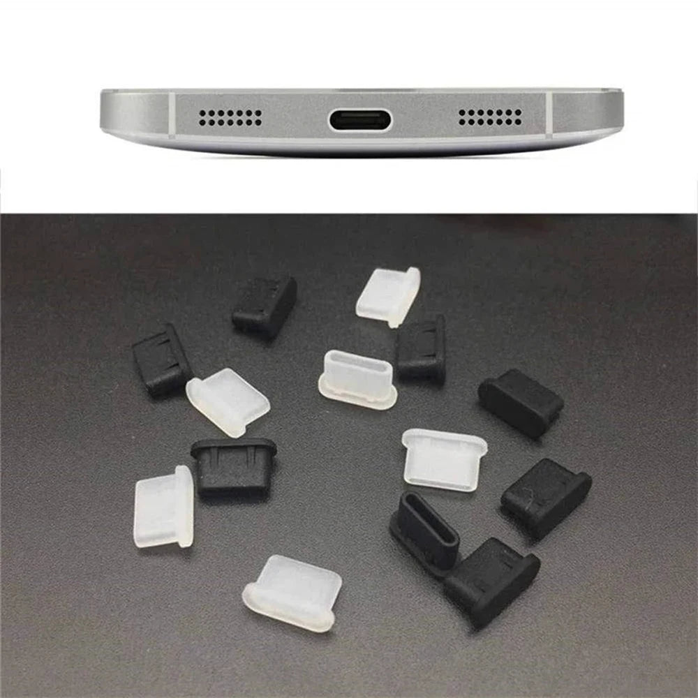 Cover Wire Protection Cap Dustproof Cover Cap USB Charging Port Protector USB Type-c Cable Type-C Dust Plug Anti Dust Plugs Oasis Select