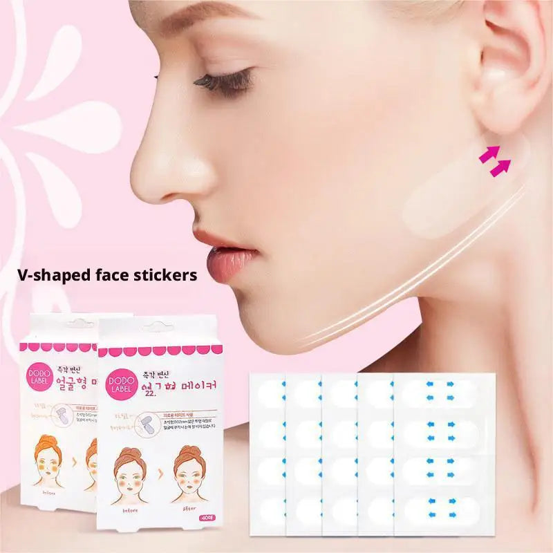 SADOER V-Shape Face Lift Tape – 40 Invisible Firming Patches Face Lift Tape Oasis Select