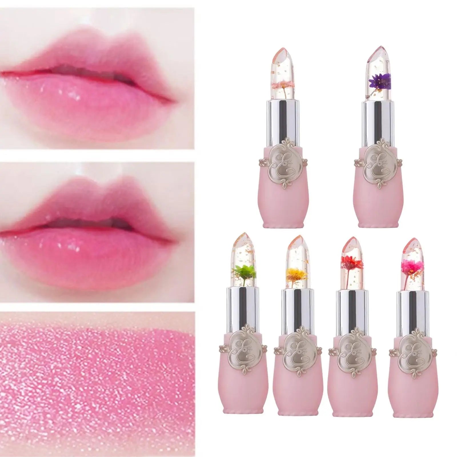 Peach Color Lip Balm Crystal Temperature Change Lipstick Girl Moisturizing LongLasting Lip Gloss Makeup Lip Care Repair Cosmetic Oasis Select