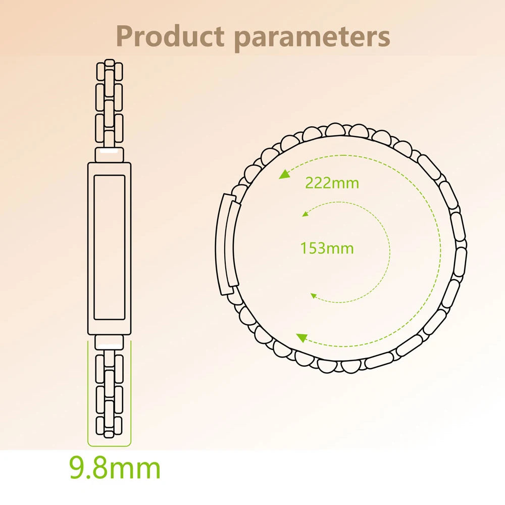 Ultra Thin Wristband Lady Waterproof Smart Chain Bracelet For Women Bluetooth Connected APP Sleep Heartrate Monitor Multi Sports Oasis Select