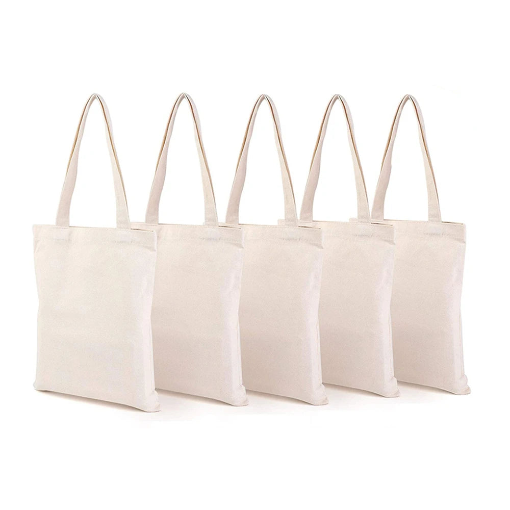 Large Capacity Folding Canvas Bag Reusable Shopping Bag Unisex Eco-friendly Tote Bags DIY Shoulder Bag Grocery Handbag Oasis Select
