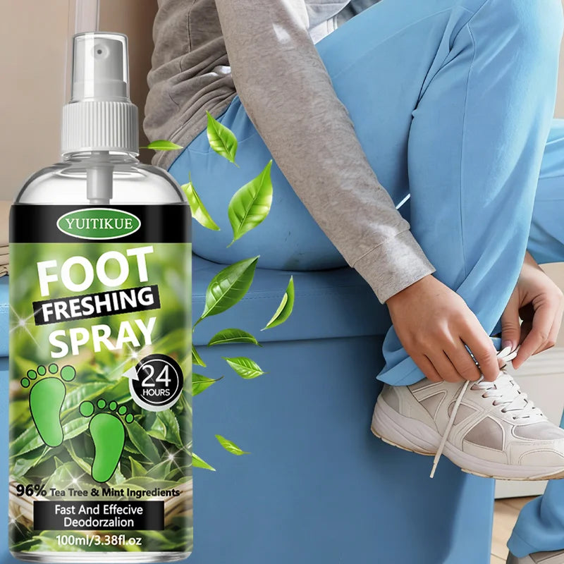 YUITIKUE Tea Tree Foot Deodorant Spray – Odor Eliminator
