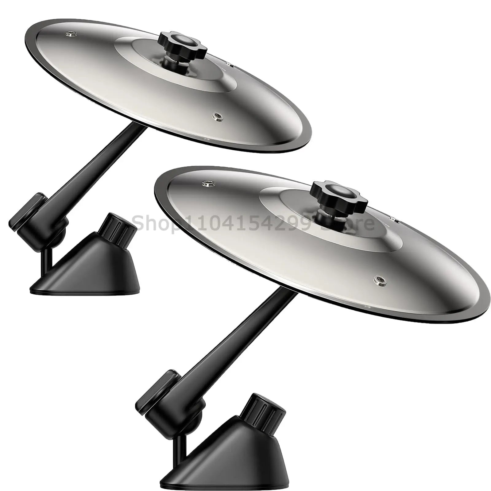 Musical Saucer Car Crash Cymbal Alloy Car Crash Drums Cymbal Air Vent Drum Mini Drum Easy To Install Clip-On Mini for Vent Oasis Select 2PCS Silver