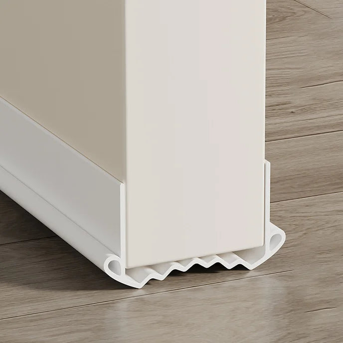 Adjustable Door Bottom Seal Strip Weather Strip Under Door Draft Stopper Thicker Anti-Cold Gap Blocker Sealing Weather Strip Oasis Select White