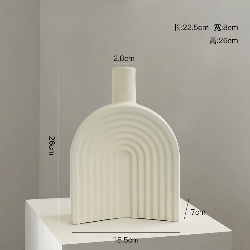 Modern Minimalist Alien Symbols Vase Homestays Hotel Simple Decor