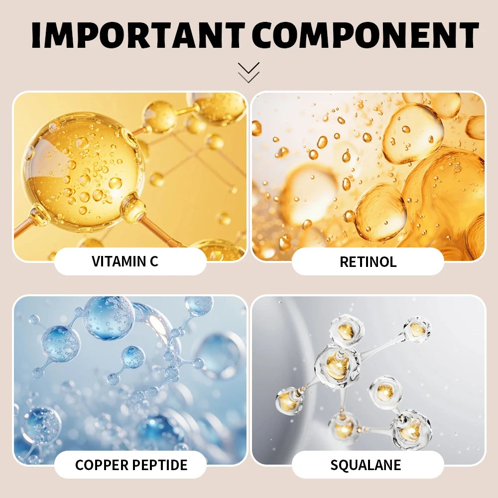 Squalane Copper Peptide Plumping Serum for Face - Hyaluronic Acid Firming Moisturizer - Rapid Hydration Serum for All Skin Types Oasis Select