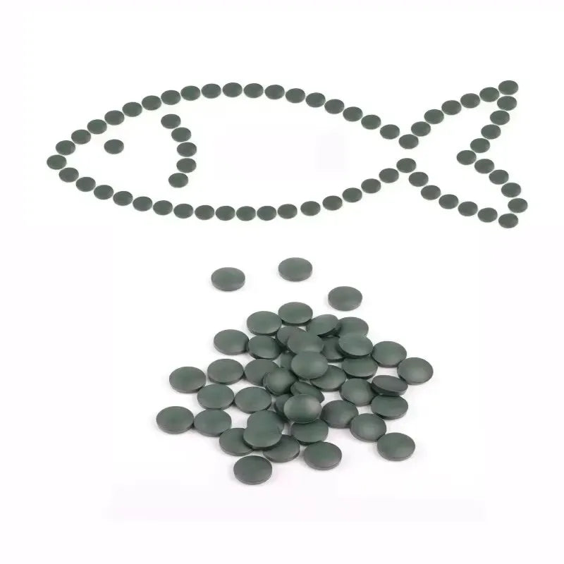 50/200/400/600PCS Spirulina Flakes Spirulina Catfish Tropical Veggie Algae Wafers Bulk Fish Food Feed Hot Oasis Select