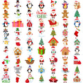 63-Piece Christmas Temporary Tattoo Stickers – Waterproof & Fun