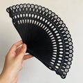 Hollowed-out Full Bamboo Fan Heart-shaped Four-leaf Clover Fan Chinese Style Can Be Paired with Hanfu and Cheongsam Folding Fan Oasis Select A