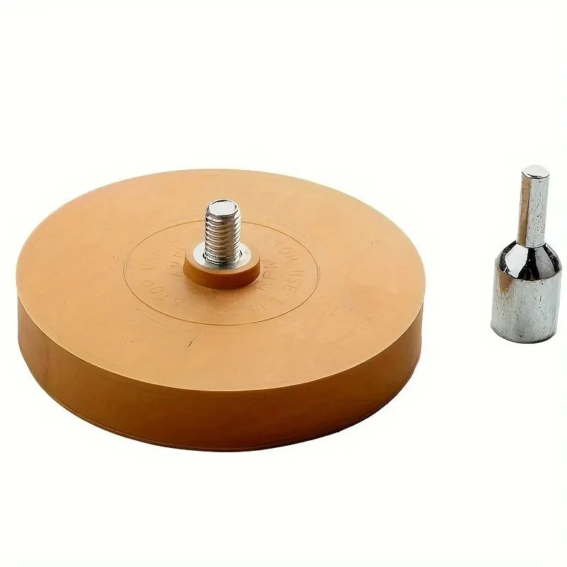 Rotary Rubber Eraser Wheel With Shaft Rod Paint Decal Remover Disc For Car Surface Sticker Glue Cleaning Drill Matching Tool Oasis Select