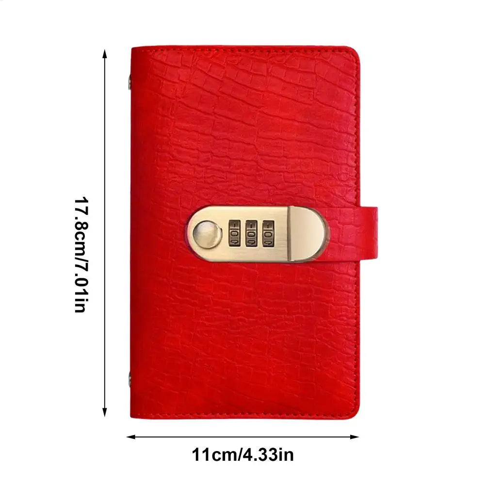 Money Book for Cash Saving Savings Challenges Book with Combination Lock Budget Planner 100 Pages Wallet Organizer for Travel Oasis Select Red