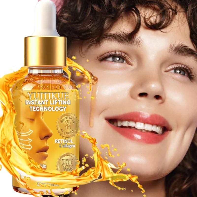 YUITIKUE Liquid Gold Face Oil Retinol Collagen Hyaluronic Acid Instant Lifting 2 Min Fast Absorb Hydrate Firm Skin Oasis Select Default Title