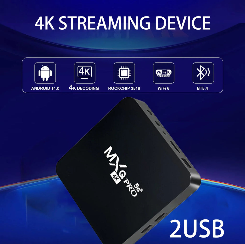 2026 New Smart TV Box Android 14 WiFi 6 BT 5.4 Dual UI Interface 4K Ultra HD Smart Media Player EU plug Oasis Select T1 Plus 8G128G VI