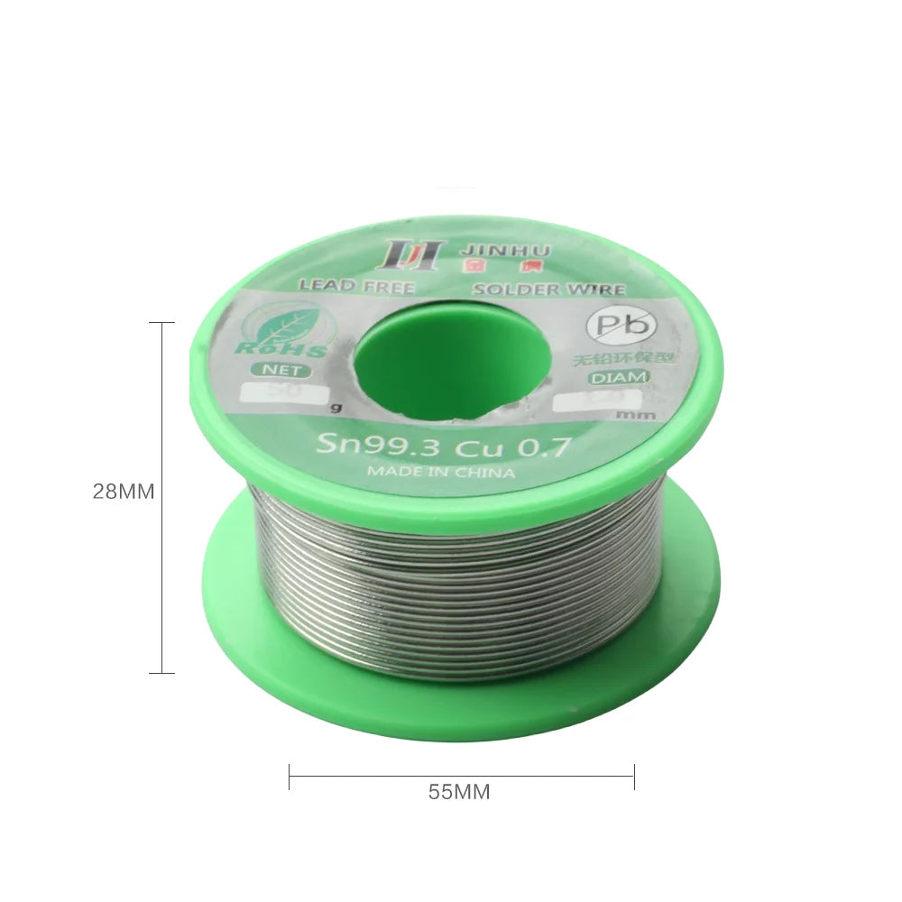 50g Lead-Free Solder Wire 0.5/0.8/1.0mm Rosin Core RoHS Solder Wire Oasis Select