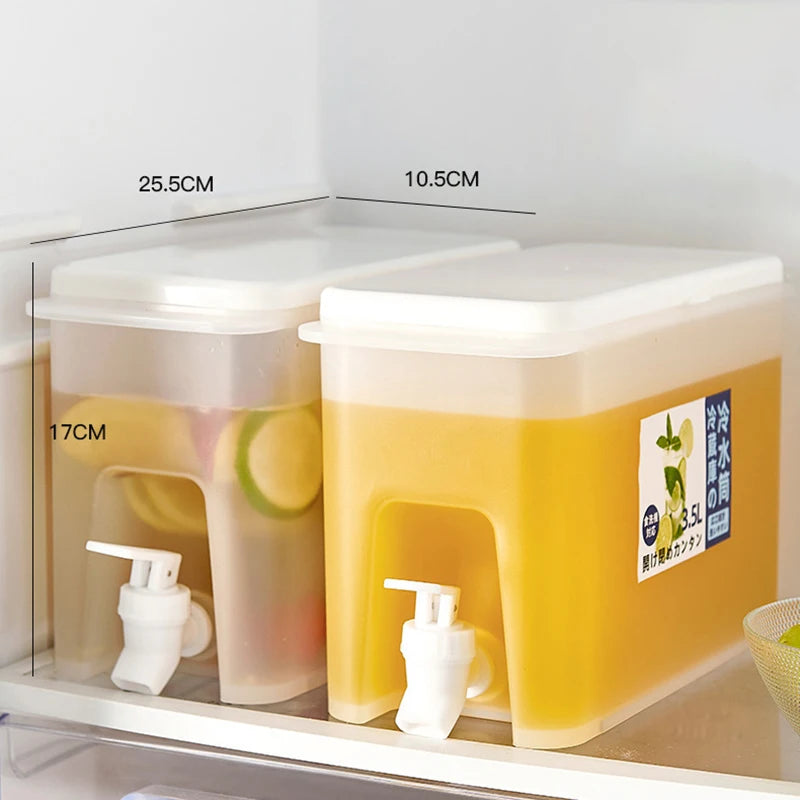 Drink Dispenser Water Kettle With Faucet Juice Lemonade Container Outdoor Fridge Storage Organizer Oasis Select