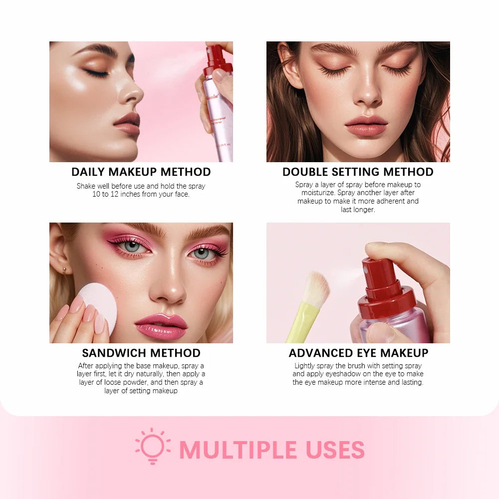 Mattifying Waterproof Setting Spray – Oil Control Makeup Fixer