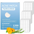 1200 PCS Transparent Acne Patches, Gentle and Non-Irritating, Cover Acne and Pimples, Ultra-Thin, Water-Resistant Oasis Select 1200pcs