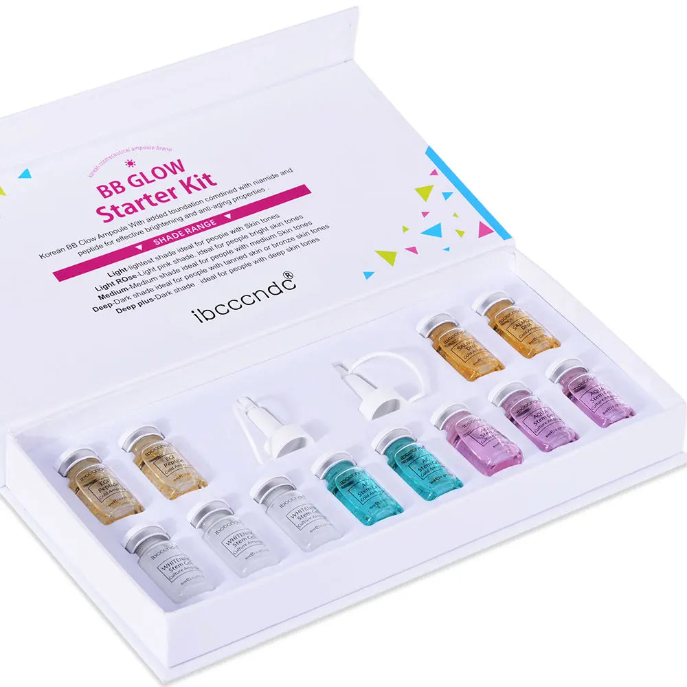 BB Cream CC Glow Beginner Starter Kit Whitening Liquid Foundation Hyaluronic Acid Serum Essence For Face Skin Care Acne Beauty Oasis Select 1