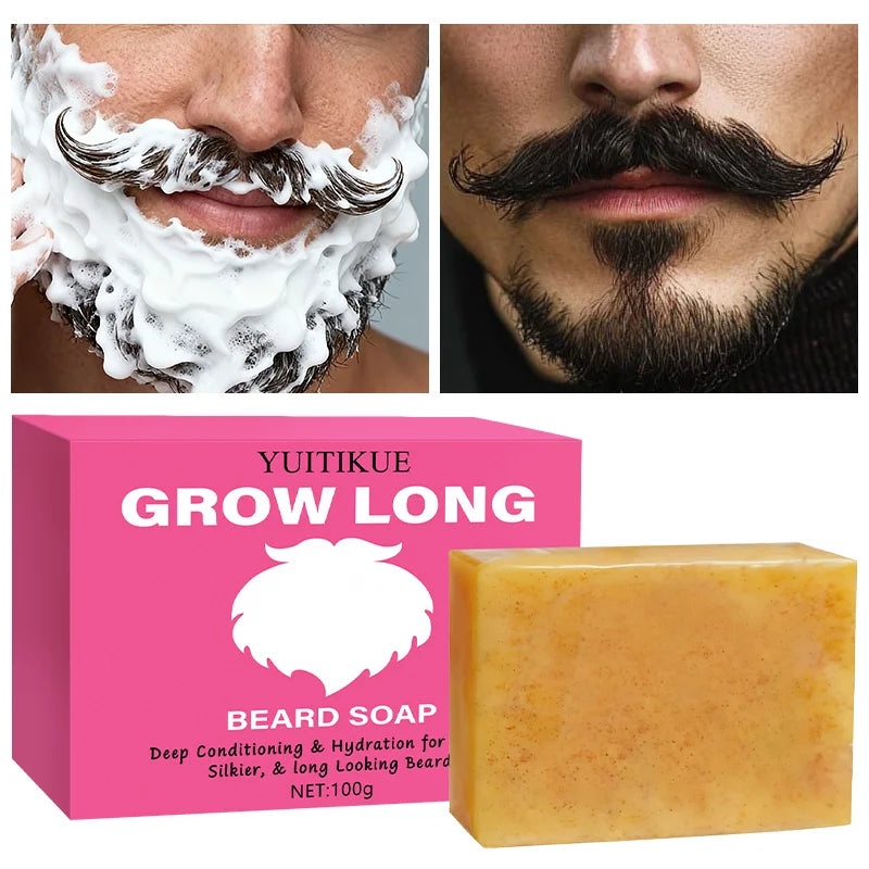 GROW LONG Beard Soap 100g – Moisturize, Cleanse & Condition