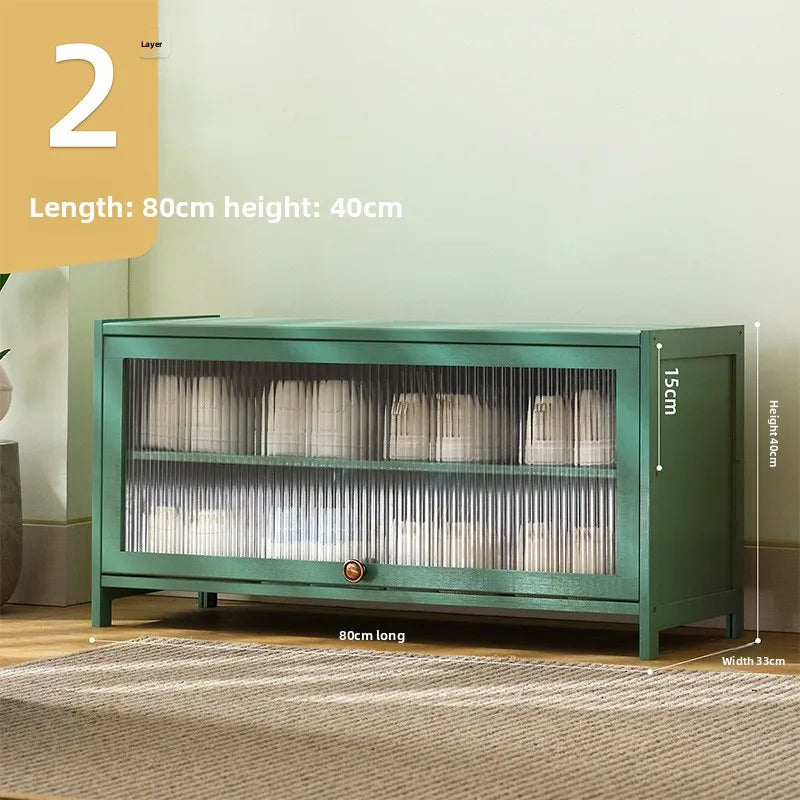 Shoe rack Multi-layer storage shelf Household simple door entry balcony Indoor large-capacity dust-proof shoe cabinet Oasis Select Three layers 80 long