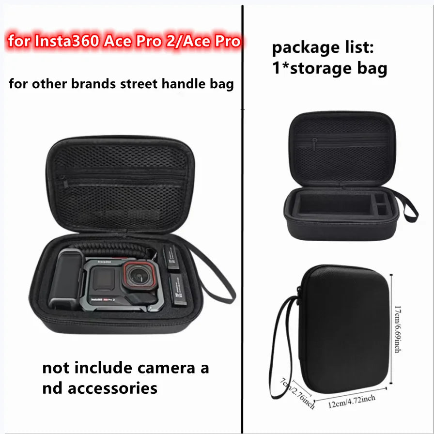 EVA Carrying Case for Insta360 Ace Pro 2/1 | Travel Hard Bag