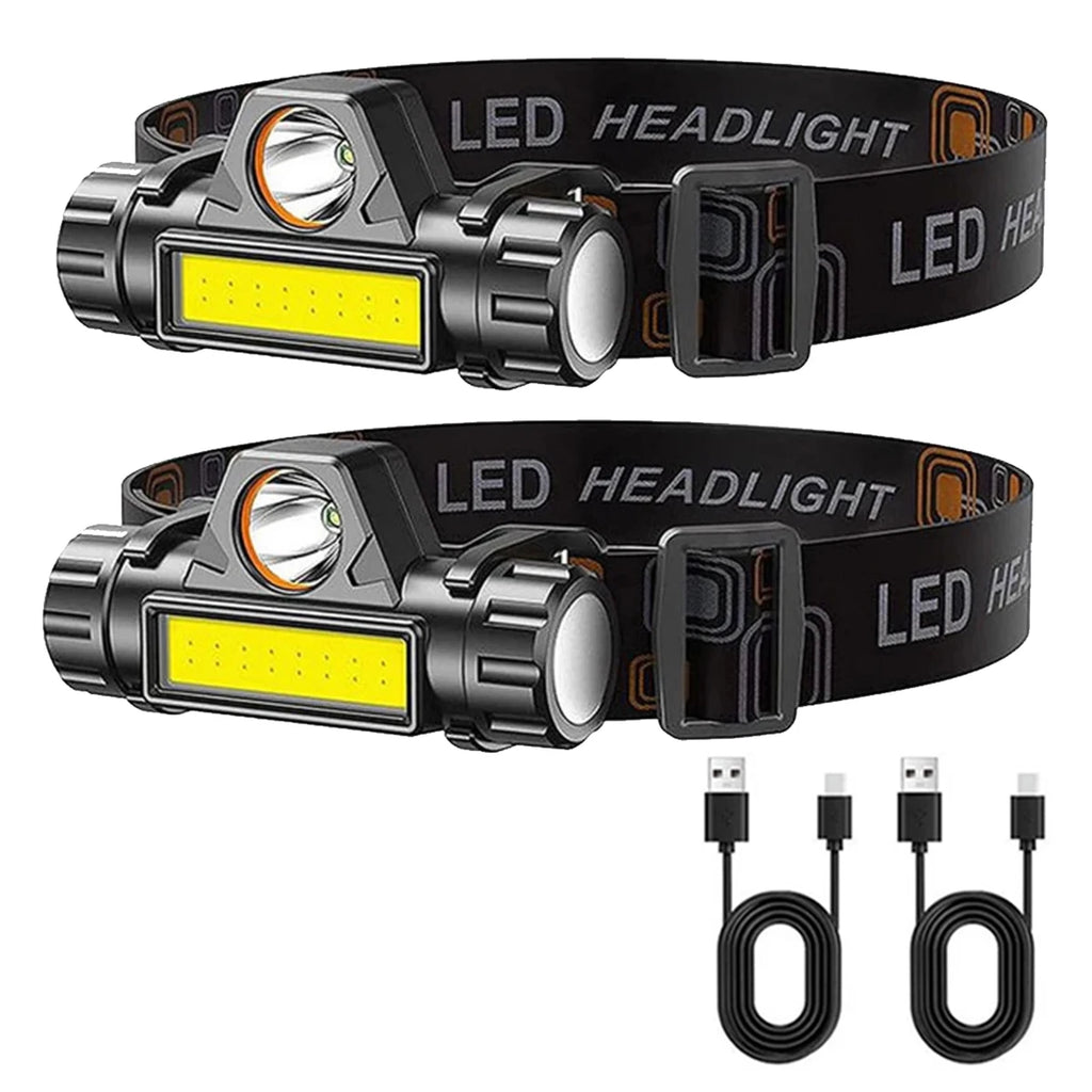 Rechargeable COB LED Headlamp – Magnetic, Waterproof, 300 Lumen