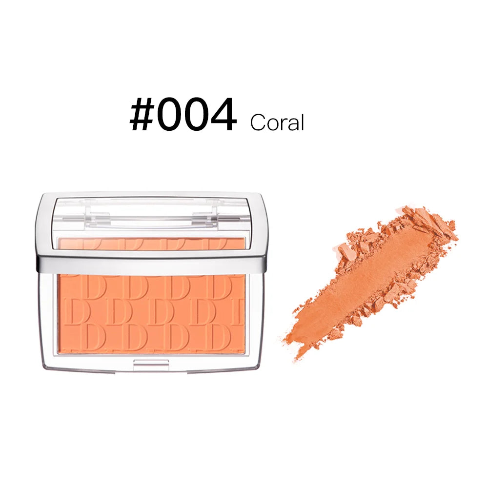 2pcs Matte Embossed Blush & Brush Long Lasting High Pigmented Multi-Purpose Blush Palette Pink Natural Color Rendering Cosmetics Oasis Select 004 No Brush