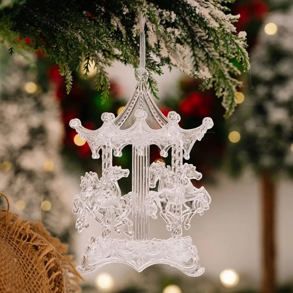 Clear Acrylic Christmas Ornaments – Transparent Hanging Pendants