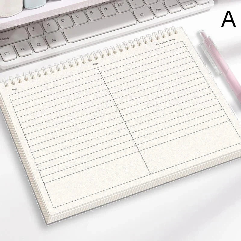 B5 60 Sheets Coil Notebook Portable Thickened Paper Multi-Functional Notepad for College Exam Revision Notes Oasis Select A