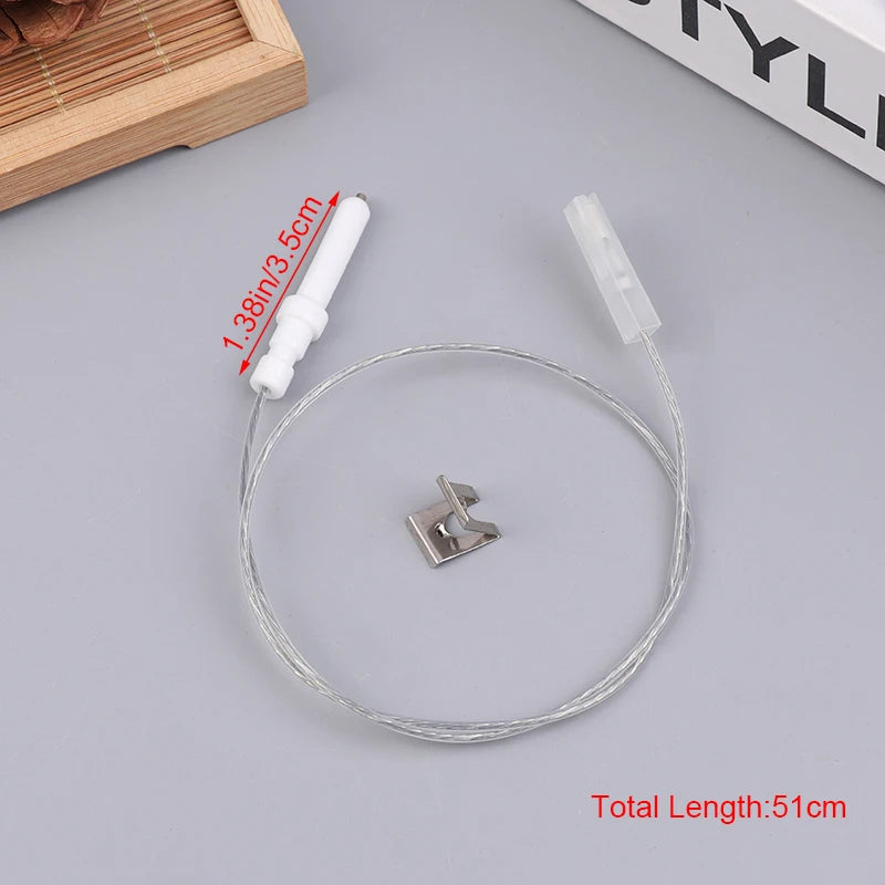 15000V Gas Cooktop Stove Spare Igniter Electrode Spark Plug With Wire Ignition Ceramic Pin Ceramic Height 35/40mm For Gas Cooker Oasis Select B