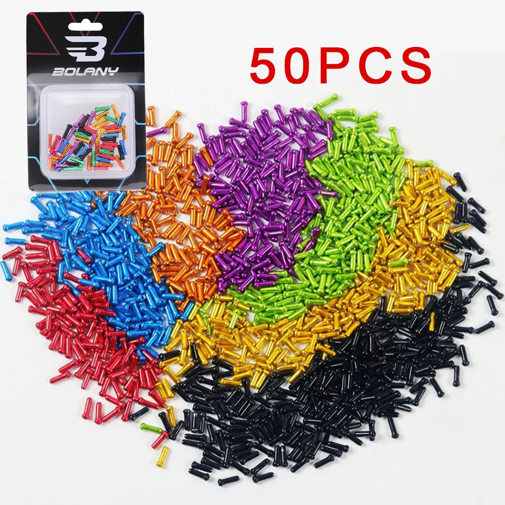 50pcs Bike Bicycle Brake Shifter Inner Cable Tips Wire End Cap Crimps For Bicycle Brake Cables And Shift Cables Oasis Select